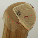 Maycaur Lace Front Wigs Blonde Wig Long Straight Heat Resistant Fiber Hair Synthetic Lace Front Wigs for Women 22 Inch Maycaur