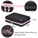Beschan Essential Oil Storage Case Travel Carrying Oil Holder 70 for 5 10 15 ml Bottles & Roller Bottles with Stickers and Bottle Opener PINK-13.2"Lx9.4"Wx3.7"H BES CHAN