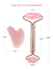 Gua Sha Jade Roller,Rose Quartz Face Roller Skin Care Tools,Beauty Facial Massager,Eye Roller For Puffy Eyes,Self Care Gifts For Women,HANABEE Skincare Sets & Kits (Rose) HANABEE