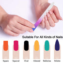 3 Pack Glass Nail File, EAONE Nail Files for Natural Nails, Fingernail files with Case, Double Sided Etched Filing Surface Finger Nail Files, Professional Manicure Nail Care Tool for Women and Girls EAONE