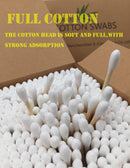 Organic Cotton Swabs Large Size 860pcs, Longer Bamboo Stick and More Cotton Quanzhou Chenchenchen E-Commerce Co.,Ltd Store