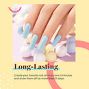 Beetles Gel Nail Polish Set, Marshmallow Collection Spring Summer Pastel Nude Pink Blue 6 Colors Soak Off Gel Polish Kit Gift for Women beetles Gel Polish Store