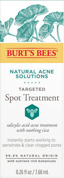 Burt's Bees Natural Acne Solutions Targeted and Minimizing Spot Treatment for Oily Skin, 0.26 Oz (Package May Vary) Burt's Bees