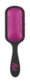 Conair The Knot Doctor Premium Pro Detangling Brush for Wet/Dry Hair with Storage Case, Pink, Black Conair