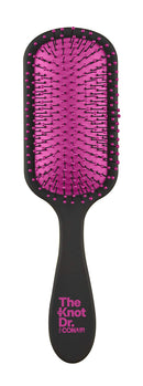 Conair The Knot Doctor Premium Pro Detangling Brush for Wet/Dry Hair with Storage Case, Pink, Black Conair