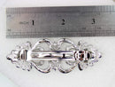 Faship Gorgeous Purple Crystal Hearts And Floral Hair Barrette Faship