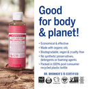 Dr. Bronner’s - Pure-Castile Liquid Soap (Rose, 8 ounce) - Made with Organic Oils, 18-in-1 Uses: Face, Body, Hair, Laundry, Pets and Dishes, Concentrated, Vegan, Non-GMO Dr. Bronner's