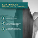 Keratin Shampoo and Argan Oil Shampoo Bond Repair Anti-Hair Loss and Growth Care Sulfate Free Biotin Hair Care Strengthening and Nourishing Formula for Dry, Damaged, Gray or Dyed Hair 300 ml x 3 Infinity Warehouse