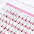 BEYELIAN Volume Fans Invisible Base Eyelash Extensions 0.07mm C Curl 5D Premade Fan Lashes Soft Short Stem Salon Use Semi Permanent Lash Extensions (0.07 C 9mm) BEYELIAN
