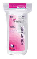 Swisspers Premium 100 Percent Cotton Ovals, Reclosable Bags, 50 Count Bags, 2 Pack (100 Count Total) Swisspers