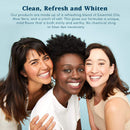 Lumineux Oral Essentials Teeth Whitening Kit - Includes 7 Treatments (14 Whitening Strips) | 1 Whitening Mouthwash, 1 Whitening Toothpaste & 1 Bamboo Toothbrush | Certified Non Toxic, Fluoride Free Oral Essentials