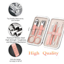 Manicure Set, Women Grooming kit, Pedicure Kit, Nail Clippers, Professional Grooming Kit, Nail Tools Gift 8 In 1 with Luxurious Travel Case For Men and Women Gifts Friends Parents Aceoce