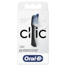 Oral-B Clic Toothbrush Replacement Brush Heads, Black, 2 Count Oral-B