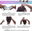 Beaded Banana Hair Clip for Thick Natural Curly Hair - Stretch & Adjust Comfy Damage Free All-Day Hold, Professional Styles Seconds, No Damage, Creases, or Pain (Silver Cord & Bead w/Bead Closure) HairZing