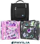 PAVILIA Hanging Travel Toiletry Bag Women Men | Cosmetics Makeup Organizer Kit PAVILIA Store