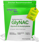Ultra Pure GlyNAC Supplement 1000mg (500mg Glycine + 500mg N-Acetyl Cysteine) - Glutathione Precursor for Healthy Aging, Energy & Cellular Protection - 120 Vegan Capsules Infinity Warehouse