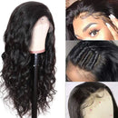 UNice Hair Body Wave Lace Front Human Hair Wigs, Unprocessed Brazilian Virgin Human Hair 13X4 Lace Frontal Wig Pre Plucked with Baby Hair 150% Density (18 Inch) UNICE Store