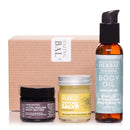 Ora's Amazing Herbal Unscented Moisturizer Travel Set, Touchy Skin Salve, Unscented Body Butter & Body Oil Set, Travel Size, Eczema and Senstivie Skin Infinity Warehouse