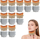 New Lymphatic Contour Face Brush - Facial Sculpting & Anti-Puffiness Tool | Ultra Soft Dry Brush for Jawline Massage & Lymphatic Drainage | Ergonomic Design (Brown, 3pc) Infinity Warehouse