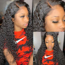 Human Hair Lace Frontal Wig 13x4 Water Wave Lace Wigs Wet and Wavy Human Hair Wig with Baby Hair 150% Density Pre Plucked Hair Wigs for Black Woman 100% Virgin Hair Wigs (24,13x4 water wave) Zhuomei BEAUTY Store