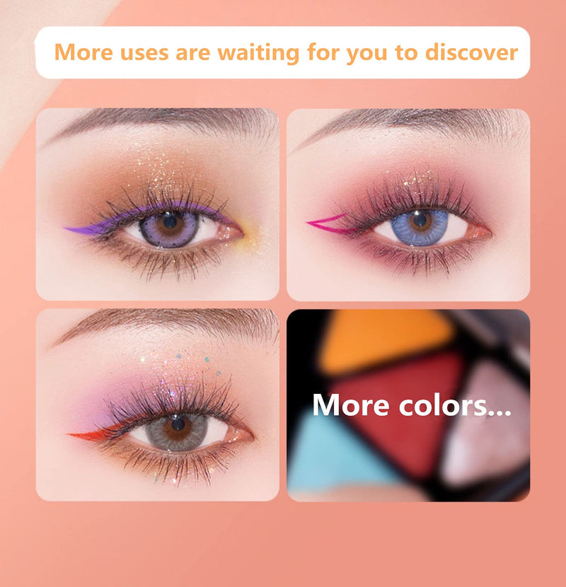 Guoxiaoniu Flat Eyeliner Eyebrow Concealer Brush,Premium Quality Angled EyeBrow Brush Ultra Thin Slanted Flat AngleEyeliner Brush Guoxiaoniu