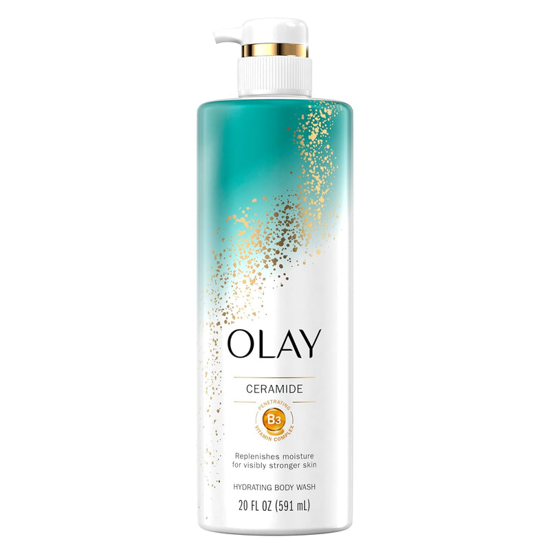 Olay Cleansing & Strengthening Women's Body Wash with Ceramide and Vitamin B3 Complex 20 fl oz (Pack of 4) Infinity Warehouse