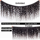 Ayisha Human Hair Water Wave Bundles Brazilian Virgin Hair Water Wave 9A Brazilian Hair Natural Water Curly Wave 3 Bundles 100% Unprocessed Human Hair Extensions Natural Black Color Ayisha