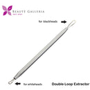 Beaute Galleria 4 Pieces Blackhead Remover Pimple Extractor Popper Bend Curved Tweezers for Acne Comedone Blemish Whitehead Zit Removal Tool Kit with Instructions BEAUTÉ GALLERIA