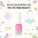 Makartt Marble Nail Polish, Magic Blooming Gel Nail Polish Set Nail Ink Watercolor Pastel Blossom Gel Nail Polish Manicuring Kit Patel Color Alcohol Marble Nail Vanish Sweet Craving 6ml 6 Colors Makartt