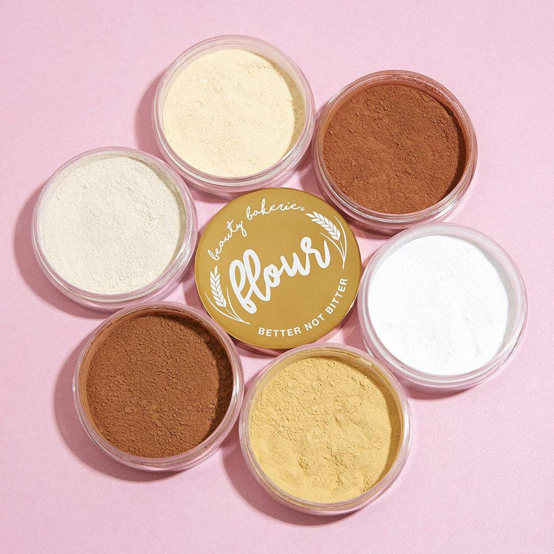 Beauty Bakerie Flour Setting Powder, Finishing Powder for Setting Foundation Makeup in Place, Almond (Chestnut), .5 Ounce Beauty Bakerie