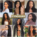 CYNOSURE Lace Front Wigs Human Hair Pre Plucked Hairline U Part Human Hair Wigs for Black Women 9A Brazilian Water Wave Wig 150% Density Natural Black Color(22 Inch, U Part Lace) CYNOSURE Store