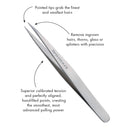 Tweezerman Stainless Steel Point Tweezer in Assorted Colors Tweezerman