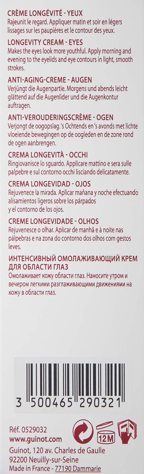 Guinot Age Logic Eye Cream, 0.5 Fl Oz Guinot