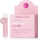 Swedish Collagen Deluxe, 12,500 mg Hydrolyzed Marine Collagen Liquid Supplement - 30 x 25 ml Daily Shots | Hyaluronic Acid, Biotin & Vitamin C for Healthy Hair, Skin, Nails & Joints | Sugar-Free Infinity Warehouse