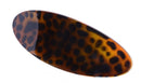 Parcelona French Oval Leopard Tortoise Shell Large 4" Celluloid Automatic Hair Clip Hair Barrette - (Leopard Tortoise Shell) Parcelona