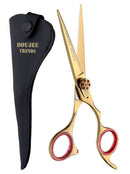 Professional Razor Edge Shears Barber Hair Cutting Scissors Japanese Stainless Steel 6.5" Standard Size Hairdressing Salon Scissors with Adjustable Tension Screw Boujee Trends