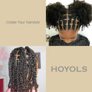 3/4” Inches Black Hair Rubber Bands for Hair Ties Small Elastics Bands Large Hair Braiding Ponytail Holders for Baby Toddler Girls Infants Kids Thick Hair Mini Black Rubber bands No Damage for Crafts Office 600pcs (M) by HOYOLS HOYOLS Store