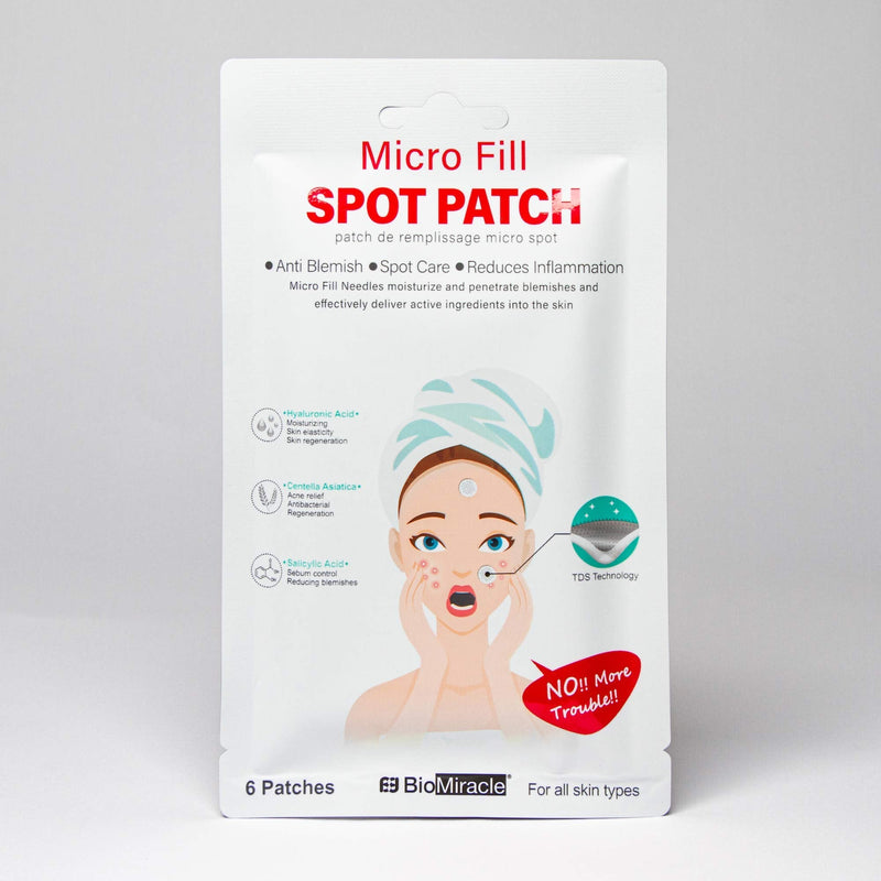 BioMiracle Micro Fill Spot Patch, Anti-Blemish Treatment for Face, For All Skin Types, 6 Acne Spot Patches BioMiracle