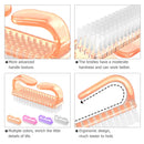 Handle Grip Nail Brush, Larbois Fingernail Scrub Cleaning Brushes for Toes and Nails Cleaner Pedicure Brushes for Men and Women (4 Pack) Larbois