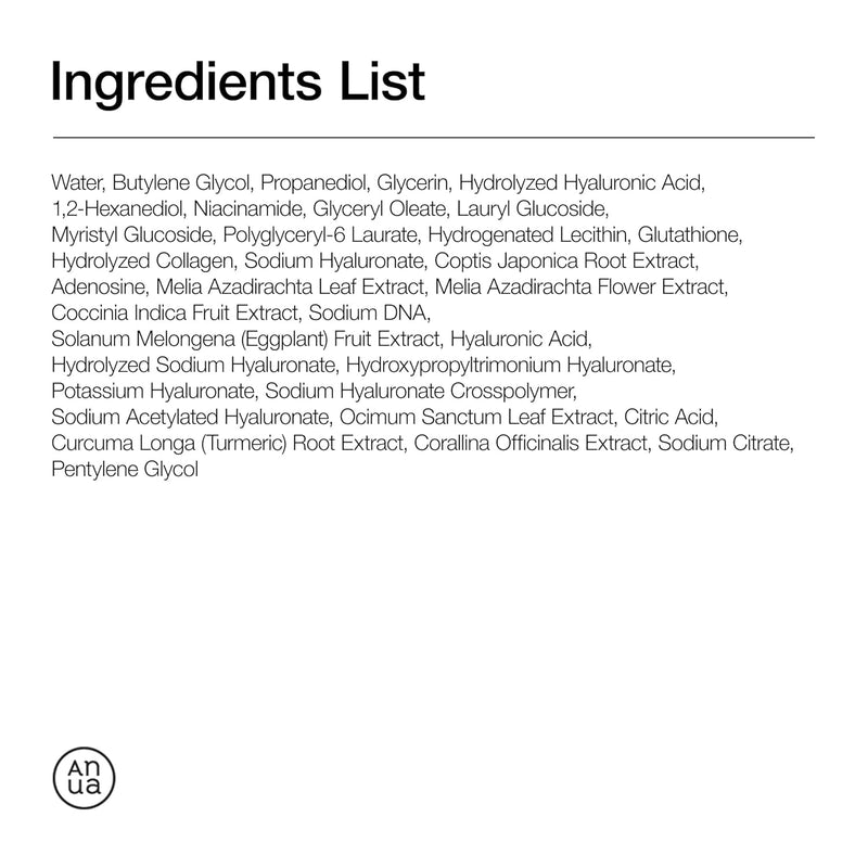 Anua PDRN Hyaluronic Acid Capsule 100 Serum, Radiant Face Serum, Hyaluronic Acid, Hydration, Moisture Plumping effect, Natural color, Fragrance free, Korean Skincare, 30ml / 1.01 fl. oz Infinity Warehouse