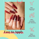 Beetles 20 Pcs Gel Nail Polish Kit, Full Maroon Soak Off Nail Gel Polish Gold Yellow Nail Polish Red Burgundy Glitter Gel Polish Starter Kit with Glossy & Matte Top Coat and Base Coat beetles Gel Polish