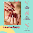 Beetles 20 Pcs Gel Nail Polish Kit, Full Maroon Soak Off Nail Gel Polish Gold Yellow Nail Polish Red Burgundy Glitter Gel Polish Starter Kit with Glossy & Matte Top Coat and Base Coat beetles Gel Polish