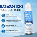 Hermon DMSO Arnica Roll-On: 99.9% Pure Pharmaceutical Grade with Magnesium, Aloe Vera & Vitamin E – Fast-Absorbing Topical Formula for Joint, Muscle & Nerve Comfort– 3.4 fl oz Infinity Warehouse