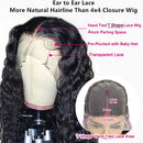 Curly Lace Front Wigs Human Hair Wigs For Black Women T Part Transparent Lace Front Wigs Human Hair Glueless Water Wave Lace Front Wigs Human Hair Pre Plucked with Baby Hair (24 inch, Natural Color) 100% human hair