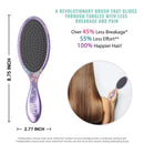 Wet Brush Disney Original Detangler Brush Princess Wholehearted - Ariel, Purple - All Hair Types - Ultra-Soft IntelliFlex Bristles Glide Through Tangles with Ease Wet Brush