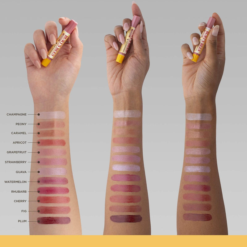 Burt's Bees Lip Balm Stocking Stuffer, Moisturizing Lip Shimmer Holiday Gift for Women, with Vitamin E & Coconut Oil, 100% Natural, Watermelon, 0.09 Ounce Burt's Bees