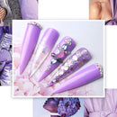 Makartt Purple Poly Nail Extension Gel Kit with Nail Lamp Bundle - Basic Poly Nails for Beginners with 6W UV&LED Lamp Makartt