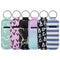 Beautyflier Clip-on Sleeve Chapstick Pouch Keychain Lipstick Holder Elastic Lip Balm Holder Travel Accessories Beautyflier