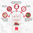 RADIUS Travel Vegan Dental Floss SACHET SINGLE Cranberry Vegan, 20 Count RADIUS