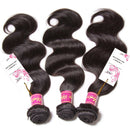 UNice Hair Icenu Series 8A Brazilian Body Wave Virgin Hair 3 Bundles 100% Human Hair Weave Extensions Natural Color 95-100g/piece (8 10 12) UNICE Store